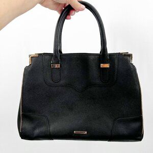 Rebecca Minkoff Black Gold Amorous Satchel